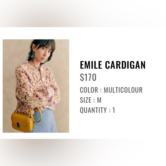 Sezane Emile Cardigan Multicolour - Size M - Picture 5 of 7